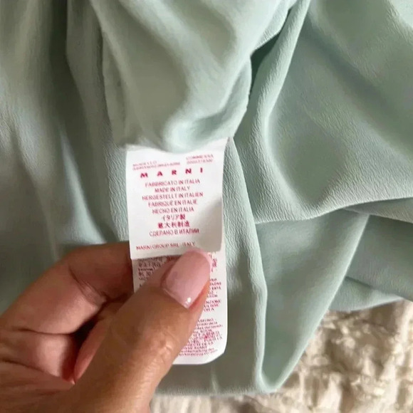 Marni Dress SZ 4 Blue long sleeve dress - Picture 9 of 10